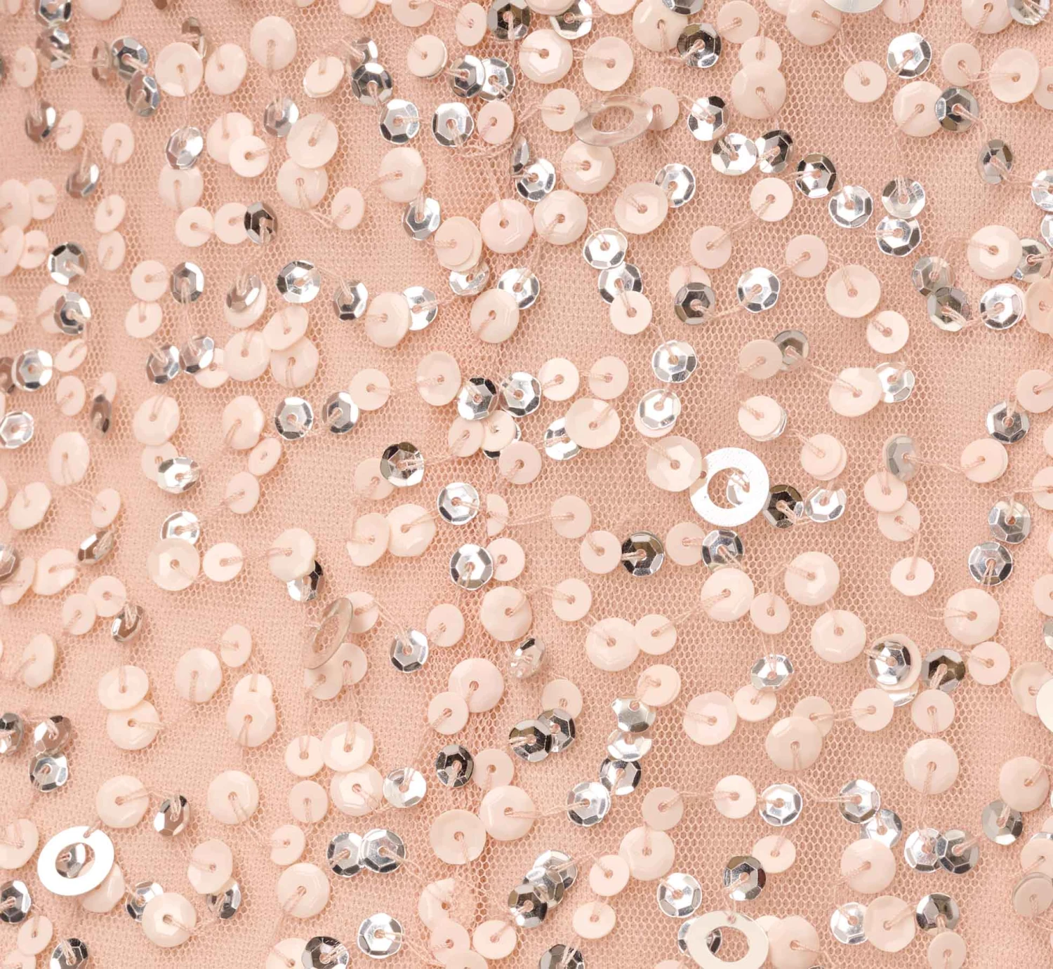 Adrianna Papell Scoop Back Sequin Gown In Blush 8 Adrianna Papell Scoop Back Sequin Gown In Blush - Image 6