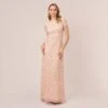 Adrianna Papell Scoop Back Sequin Gown In Blush -Adrianna Papell Shop 091874600 BLS Regular Default