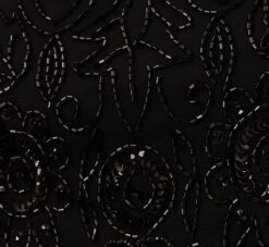 Adrianna Papell Short Sleeve Blouson Beaded Gown In Black -Adrianna Papell Shop 191906600 AA002 Regular Alternate