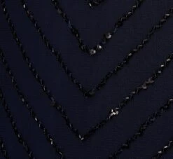 Adrianna Papell Plus Size Art Deco Beaded Blouson Dress With Halter Neckline In Navy Black -Adrianna Papell Shop 191914100 AI410 Plus Alternate