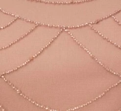 Adrianna Papell Short Sleeve Beaded Blouson Gown In Rose Gold -Adrianna Papell Shop 191916100 AA958 Regular Alternate