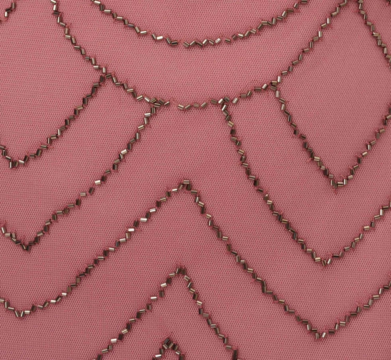 Adrianna Papell Short Sleeve Beaded Blouson Gown In Rose Mercury 8 Adrianna Papell Short Sleeve Beaded Blouson Gown In Rose Mercury - Image 6