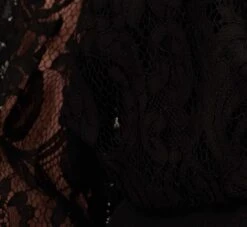 Adrianna Papell Black Off The Shoulder Crepe Jumpsuit With Lace Bodice In Black -Adrianna Papell Shop AP1D102882 AA002 Regular Alternate