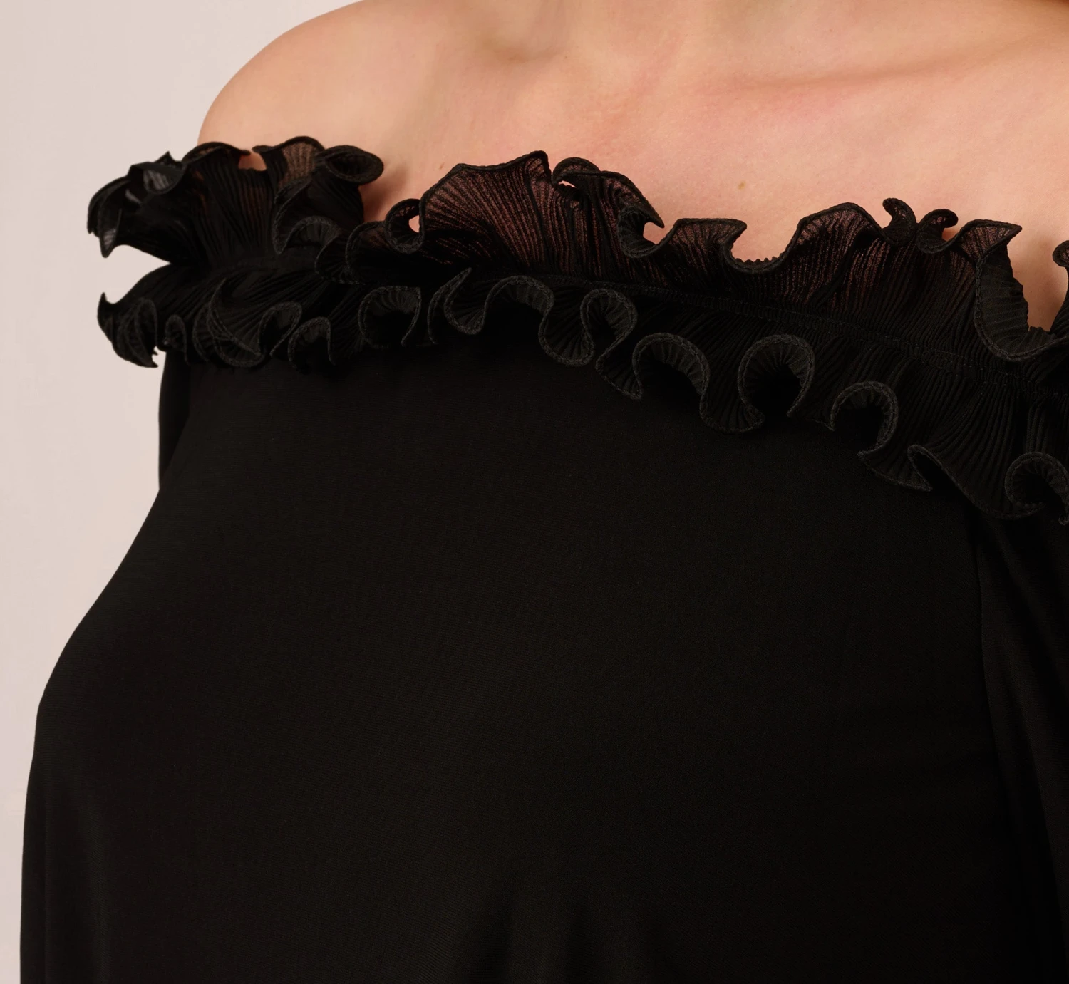 Adrianna Papell Plus Size Signature Blouson Jumpsuit In Black 5 Adrianna Papell Plus Size Signature Blouson Jumpsuit In Black - Image 3