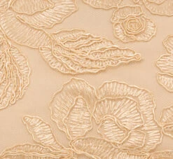 Adrianna Papell Bell Sleeve Rose Embroidered Sheath Dress In Light Champagne -Adrianna Papell Shop AP1D104437 AE273 Regular Alternate