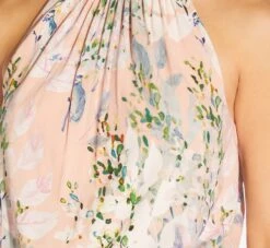 Adrianna Papell Floral Mock Neck Midi Dress In Blush Multi 13 Adrianna Papell Floral Mock Neck Midi Dress In Blush Multi -Adrianna Papell Shop AP1D104505 AM970 Regular Detail