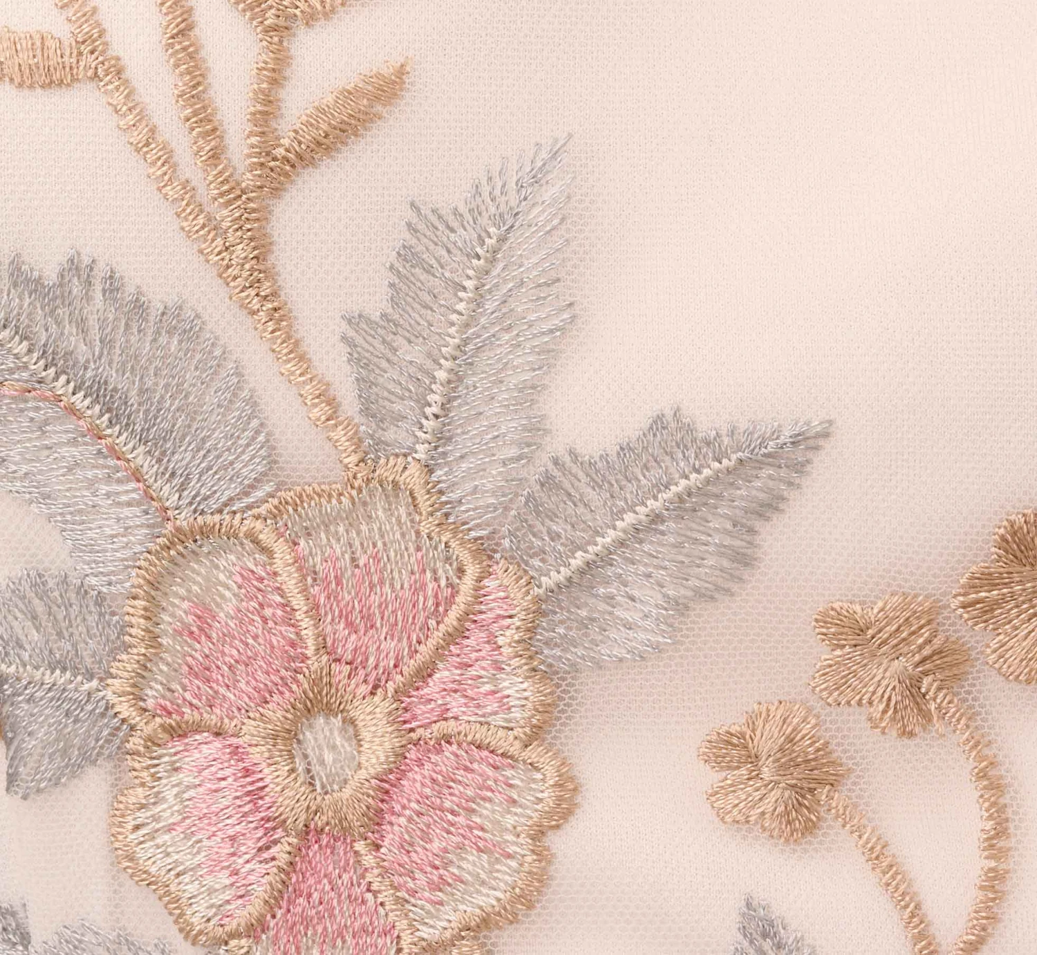 Adrianna Papell Floral Embroidered Flared Dress In Pink Multi 8 Adrianna Papell Floral Embroidered Flared Dress In Pink Multi - Image 6