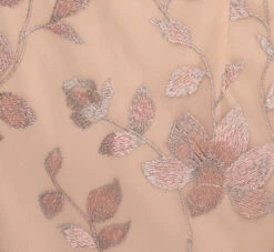 Adrianna Papell Floral Embroidered Sheath Dress With Scalloped Detail In Champagne Multi -Adrianna Papell Shop AP1D104637 AK920 Regular Alternate