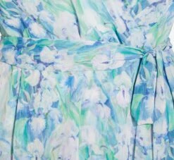 Adrianna Papell Plus Size Floral-Printed Chiffon Short Dress In Blue Multi 14 Adrianna Papell Plus Size Floral-Printed Chiffon Short Dress In Blue Multi -Adrianna Papell Shop AP1D104650 AA461 Plus Detail