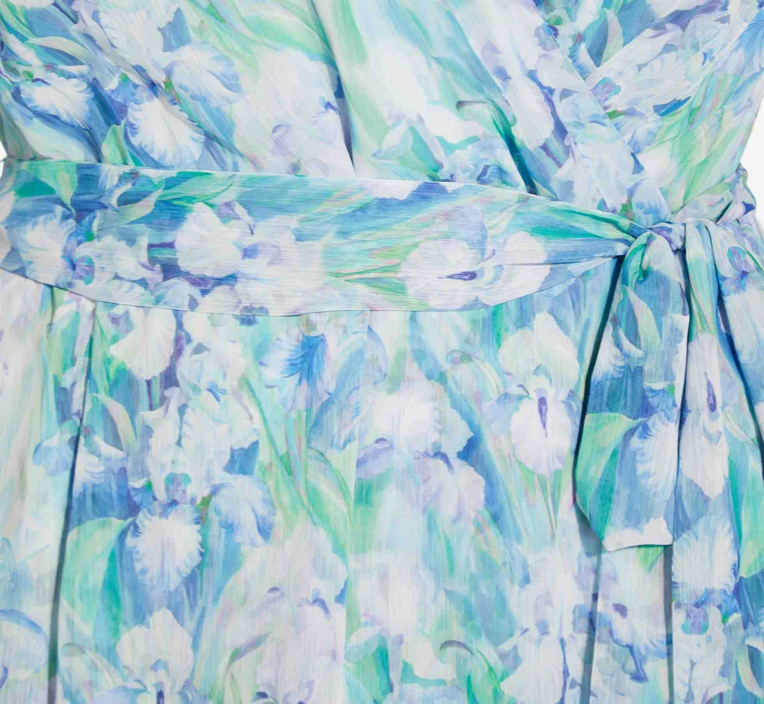 Adrianna Papell Plus Size Floral-Printed Chiffon Short Dress In Blue Multi 8 Adrianna Papell Plus Size Floral-Printed Chiffon Short Dress In Blue Multi - Image 6