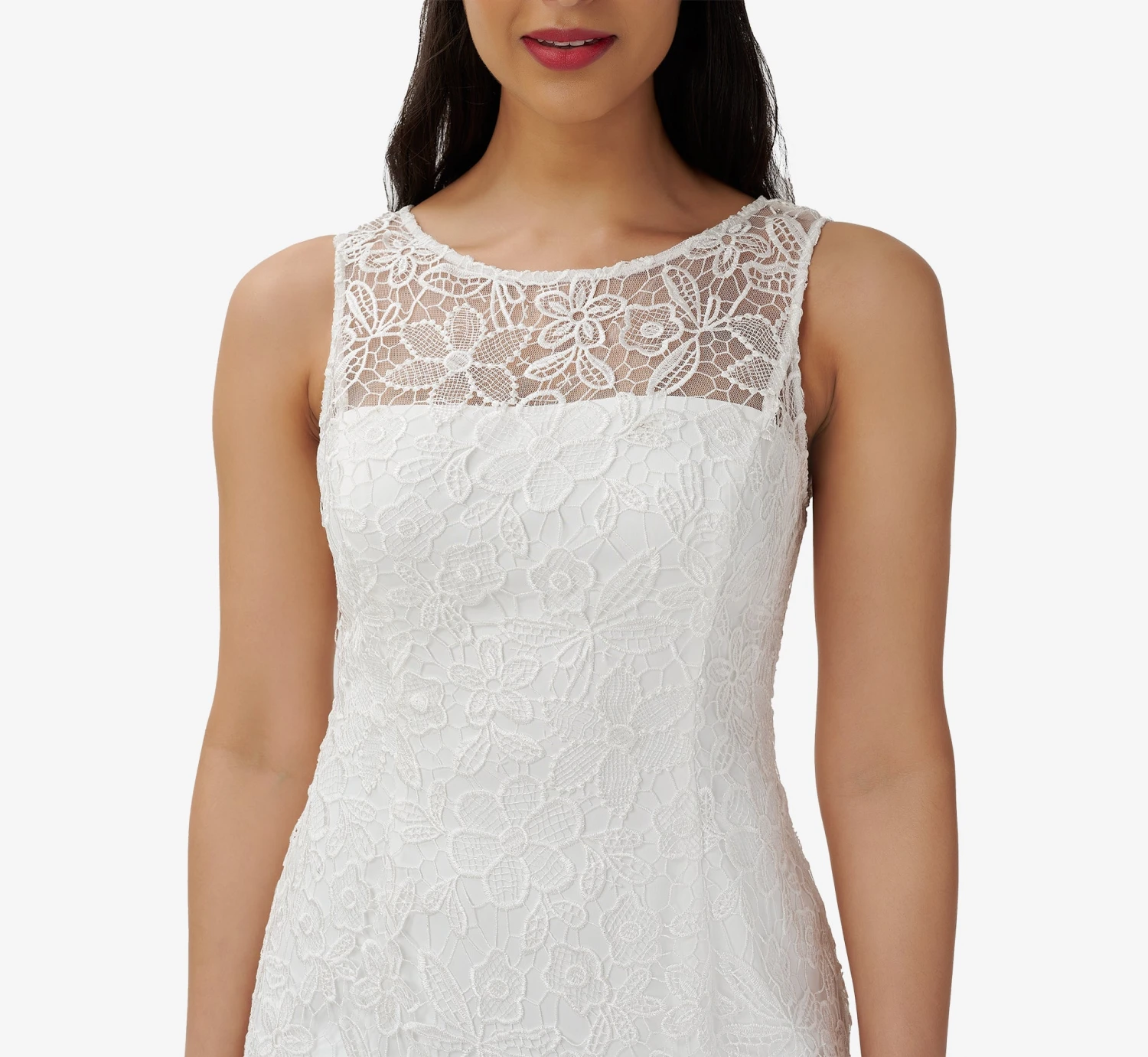 Adrianna Papell Guipure Lace Short Sheath Dress In Ivory 6 Adrianna Papell Guipure Lace Short Sheath Dress In Ivory - Image 4