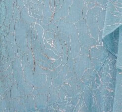 Adrianna Papell Floral Metallic Stencil Midi-Length Mermaid Dress With Capelet In Light Blue -Adrianna Papell Shop AP1D104918 AA486 Regular Alternate