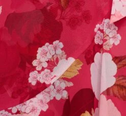 Adrianna Papell Floral Print Smocked Chiffon Short Dress In Pink Multi -Adrianna Papell Shop AP1D104963 AE970 Regular Alternate