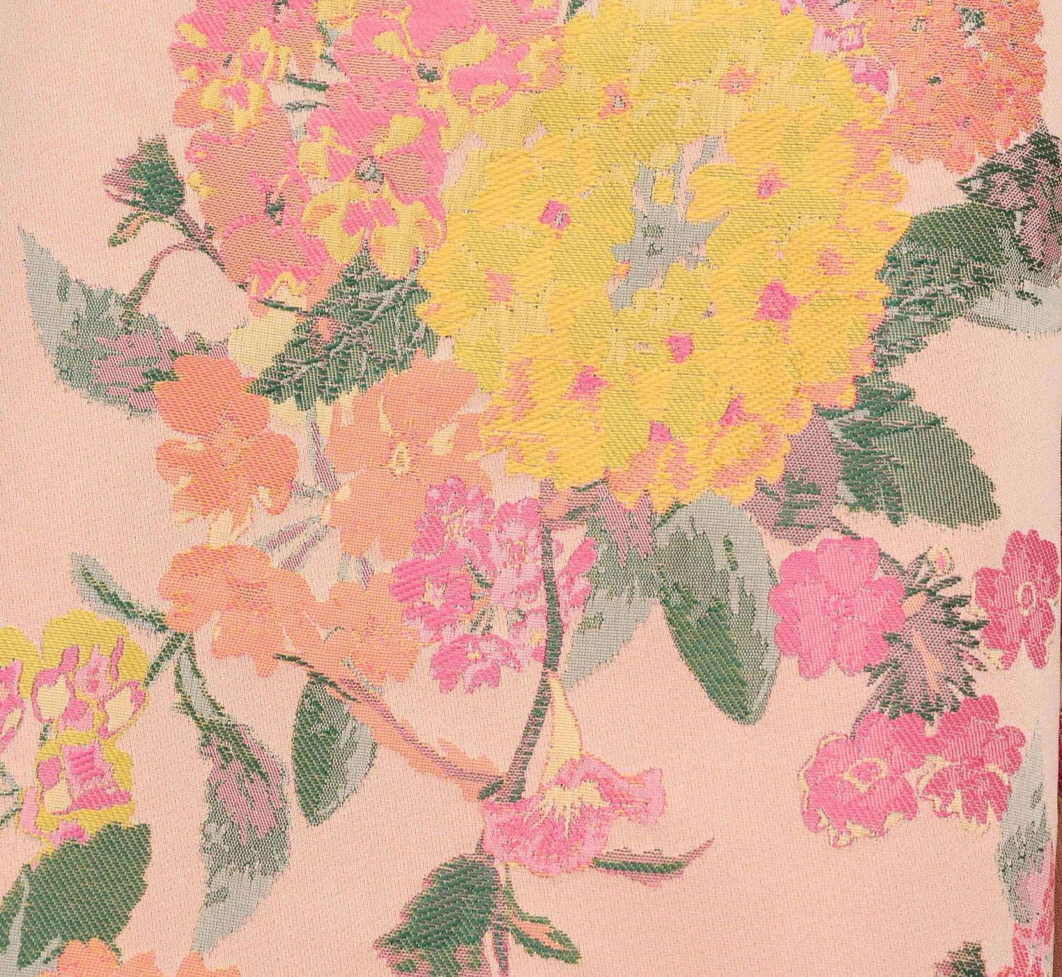 Adrianna Papell Floral Jacquard Dress With Pleated Details In Rose Multi 9 Adrianna Papell Floral Jacquard Dress With Pleated Details In Rose Multi - Image 7