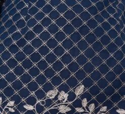 Adrianna Papell Floral Lattice Embroidered Sheath Dress With Sheer Sleeves In Navy Ivory 13 Adrianna Papell Floral Lattice Embroidered Sheath Dress With Sheer Sleeves In Navy Ivory -Adrianna Papell Shop AP1D105044 BH980 Regular Alternate