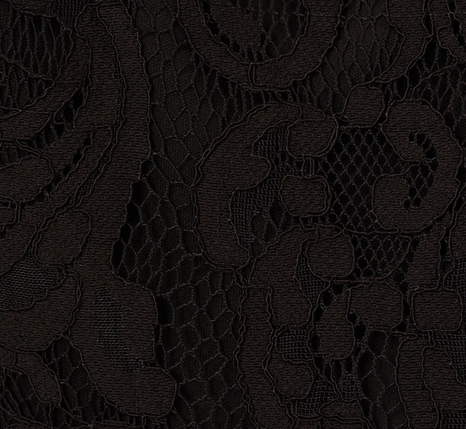 Adrianna Papell Plus Size One Shoulder Crepe Jumpsuit With Lace Ruffle Details In Black 8 Adrianna Papell Plus Size One Shoulder Crepe Jumpsuit With Lace Ruffle Details In Black - Image 6