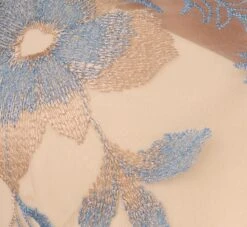 Adrianna Papell Short Sleeve Floral Embroidered Dress With Sheer Neckline In Thundercloud Gold 13 Adrianna Papell Short Sleeve Floral Embroidered Dress With Sheer Neckline In Thundercloud Gold -Adrianna Papell Shop AP1E200779 BK980 Regular Alternate