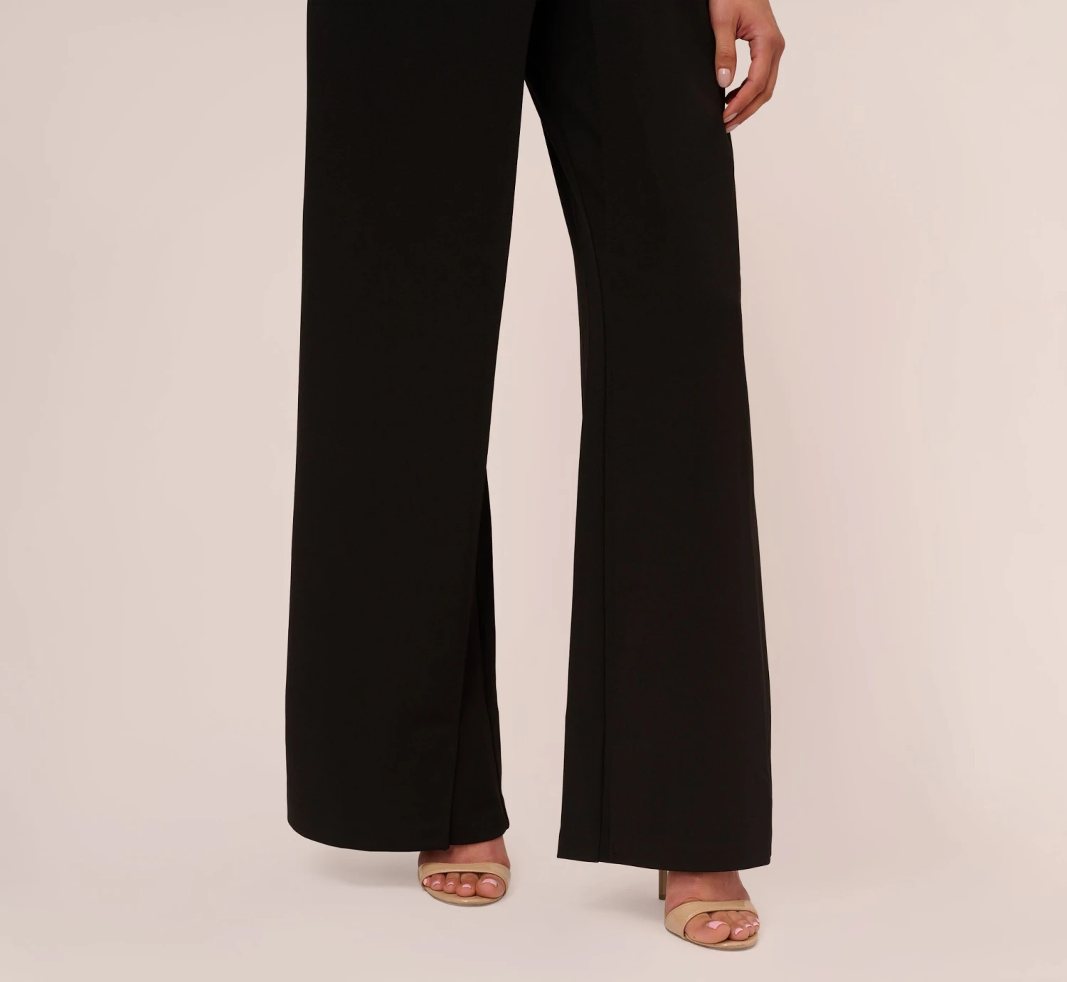 Adrianna Papell Sleeveless Asymmetrical Jumpsuit In Black 7 Adrianna Papell Sleeveless Asymmetrical Jumpsuit In Black - Image 5