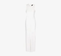 Adrianna Papell Sleeveless Asymmetrical Jumpsuit In Ivory 10 Adrianna Papell Sleeveless Asymmetrical Jumpsuit In Ivory -Adrianna Papell Shop AP1E207760 AB194 Regular Flat