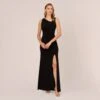 Adrianna Papell Hand-Sequined Ruched Long Jersey Gown In Black 1 Adrianna Papell Hand-Sequined Ruched Long Jersey Gown In Black -Adrianna Papell Shop AP1E208172 AA002 Regular Default e6dcbb34 d332 47eb 90e3 7addd3e2a3fe