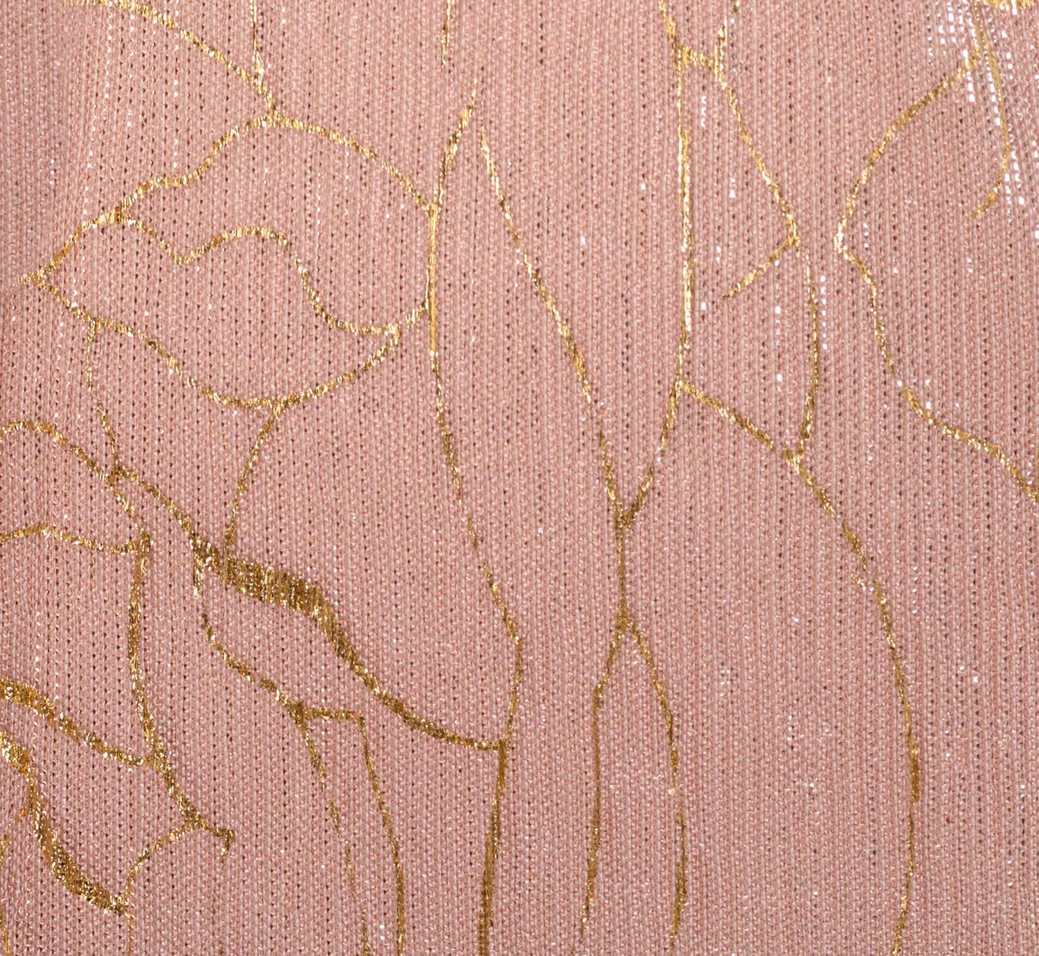 Adrianna Papell Plus Size Metallic Mesh Draped Gown In Rose Gold 8 Adrianna Papell Plus Size Metallic Mesh Draped Gown In Rose Gold - Image 6