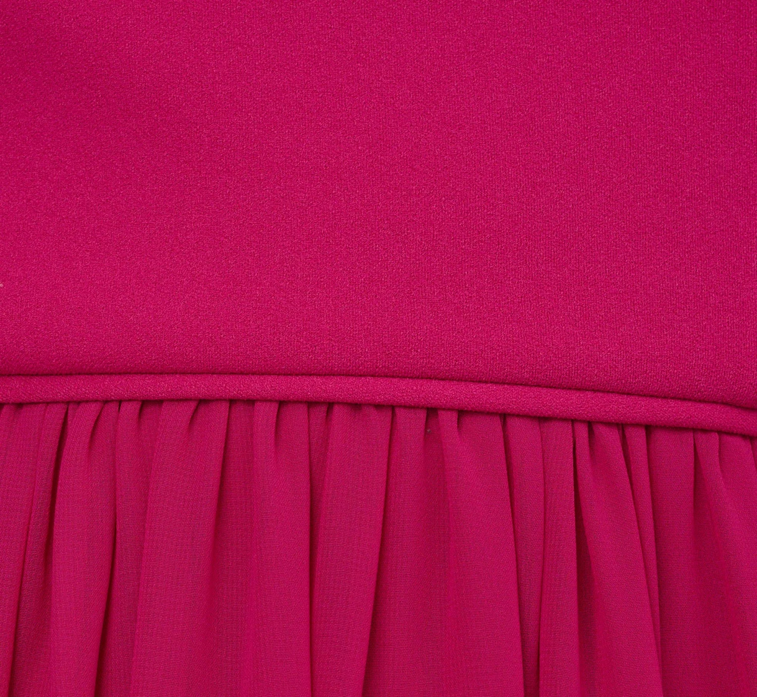 Adrianna Papell One-Shoulder Chiffon Long Gown In Bright Magenta 8 Adrianna Papell One-Shoulder Chiffon Long Gown In Bright Magenta - Image 6