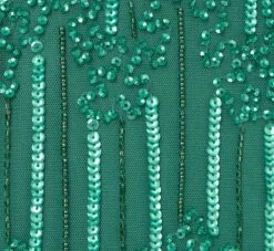 Adrianna Papell Hand-Beaded Illusion Long Column Blouson Gown In Jungle Green 13 Adrianna Papell Hand-Beaded Illusion Long Column Blouson Gown In Jungle Green -Adrianna Papell Shop AP1E209335 AH314 Regular Alternate