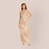 Adrianna Papell Floral Off-The-Shoulder Matelasse Column Gown In Rose Multi 1 Adrianna Papell Floral Off-The-Shoulder Matelasse Column Gown In Rose Multi -Adrianna Papell Shop AP1E209338 AE590 Regular Default