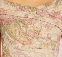 Adrianna Papell Floral Off-The-Shoulder Matelasse Column Gown In Rose Multi 8 Adrianna Papell Floral Off-The-Shoulder Matelasse Column Gown In Rose Multi -Adrianna Papell Shop AP1E209338 AE590 Regular Detail