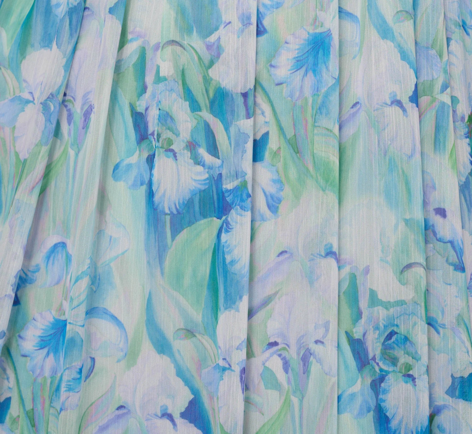 Adrianna Papell Floral-Print Off-The-Shoulder Chiffon Long Gown In Blue Multi 7 Adrianna Papell Floral-Print Off-The-Shoulder Chiffon Long Gown In Blue Multi - Image 5