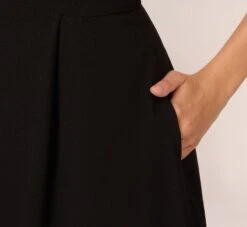 Adrianna Papell Crepe And Mesh Illusion Midi-Length Fit-And-Flare Cocktail Dress In Black 11 Adrianna Papell Crepe And Mesh Illusion Midi-Length Fit-And-Flare Cocktail Dress In Black -Adrianna Papell Shop AP1E209789 AA002 Regular Detail cfa7f289 e1e4 49fb 8207 4d0a8ca2b1af