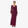 Adrianna Papell Hand-Beaded Illusion Long Gown In Bordeaux 1 Adrianna Papell Hand-Beaded Illusion Long Gown In Bordeaux -Adrianna Papell Shop AP1E209853 AA640 Regular Default be89d7b5 39cb 4507 9431 129cca50bfe5