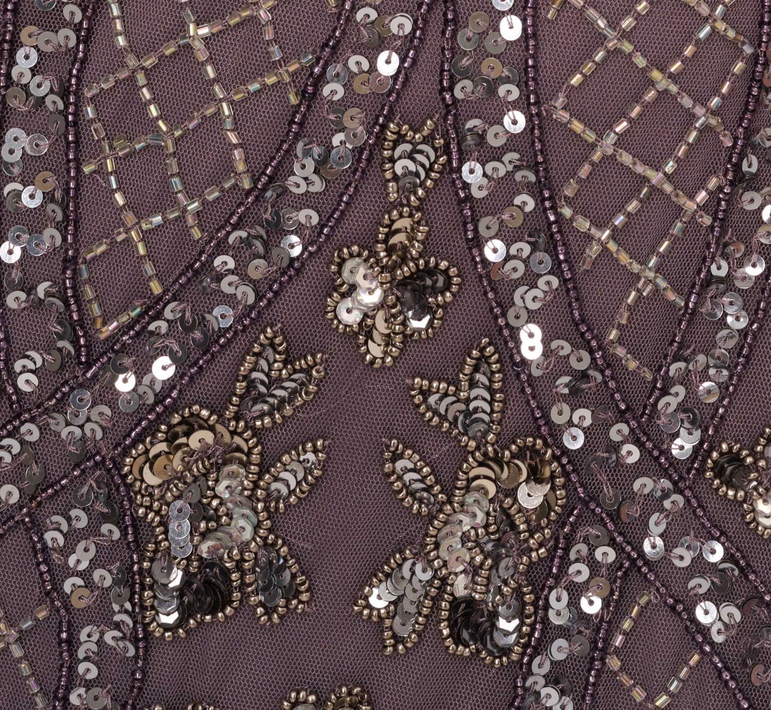 Adrianna Papell Sequin Beaded Gown With Sheer Cape Sleeves In Moonscape 8 Adrianna Papell Sequin Beaded Gown With Sheer Cape Sleeves In Moonscape - Image 6