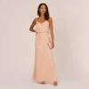 Adrianna Papell Hand-Beaded Blouson Long Sleeveless Gown In Blush -Adrianna Papell Shop AP1E210158 AD684 Regular Side 8be29e3f 0ace 478b 8eba d63e4f33cb94