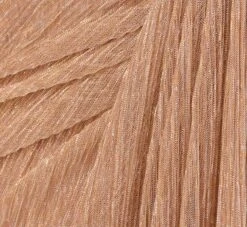 Adrianna Papell Metallic Crinkled Mesh Draped Long Gown In Light Gold -Adrianna Papell Shop AP1E210265 AA267 Regular Alternate