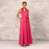 Stretch Mikado Ball Gown With Self Tie Sash In Faded Azalea -Adrianna Papell Shop MD1E206262 AE605 Regular Default f1012678 0ae2 4ac3 ac0d 4a8841603c48
